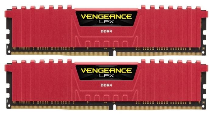 DDR4 16GB (2x8GB) 3200 MHz Corsair Vengeance LPX CL16 Red [CMK16GX4M2B3200C16R]