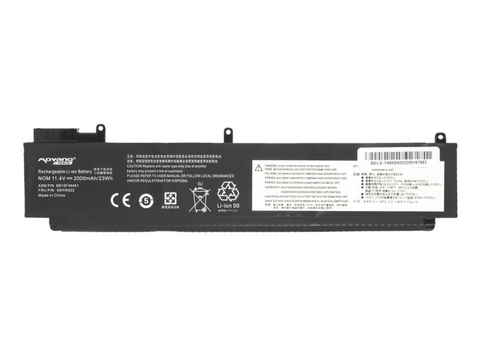 Movano Premium bateria Lenovo ThinkPad T460s, T470s 11.4V, 2000mAh (23Wh) 3 ogniwa Li-polymer LG (tylna) [BZ/LE-T460S]