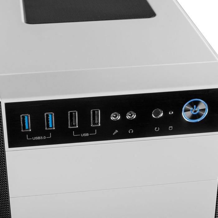 Modecom Oberon Pro Silent White (bez zasilacza) (metal) (2xUSB 2.0, 2xUSB 3.2 Gen1) (3x2.5, 2x3.5)