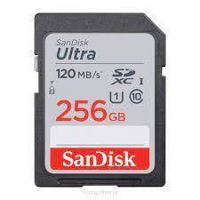 Secure Digital 256GB Sandisk SDXC Ultra Class 10 UHS-I (120MB/s) [SDSDUN4-256G-GN6IN]