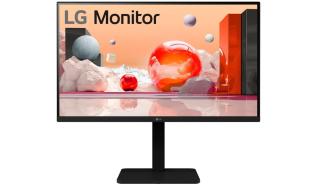 (27) LG 27BA560-B (IPS LED, 1920x1080, 250, 5ms, 95%sRGB 100Hz) (HDMI 1.4, DP 1.2, VGA, USB-B, 4xUSB-A, Audio) pivot, głośniki, czarny