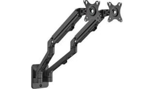 Uchwyt ścienny na 2 monitory Gembird 17-27 7kg (czarny) [MA-WA2-01]