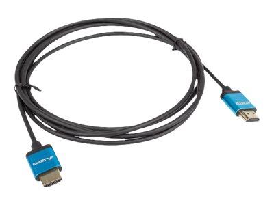Lanberg Kabel HDMI M / HDMI M v2.0 4K Slim (1.0 m) [CA-HDMI-22CU-0010-BK]