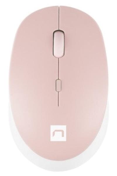 Natec Harrier 2 Bluetooth BT Wireless 1600dpi (optyczna, 1, 4) (biało-różowy) [NMY-1962]