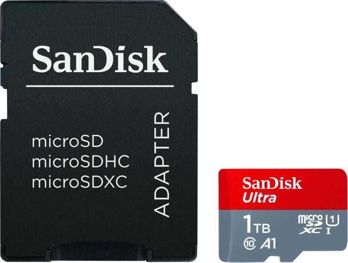 Secure Digital 1TB Sandisk Micro SDXC Ultra UHS-I U1 Class 10 A1 Android + adapter (150MB/s) [SDSQUAC-1T00-GN6MA]