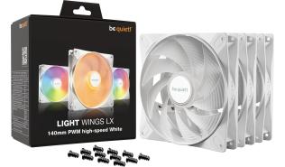 Bequiet Light Wings LX PWM High-Speed Triple Pack White (140 mm) (3 szt.) [BL131]
