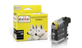 DB-LC123BK - czarny wkład z atramentem Drekker, 19ml, 600 stron (zamiennik LC123BK) (Brother DCP-J132W, J152W, J552DW, J752DW, J4110DW, MFC-J470DW, J4410DW, J4510DW, J4610DW, J4710DW, J6520DW)