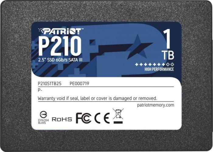 Patriot P210 1TB SSD 2.5 SATA III (520/430 MB/s) [P210S1TB25]