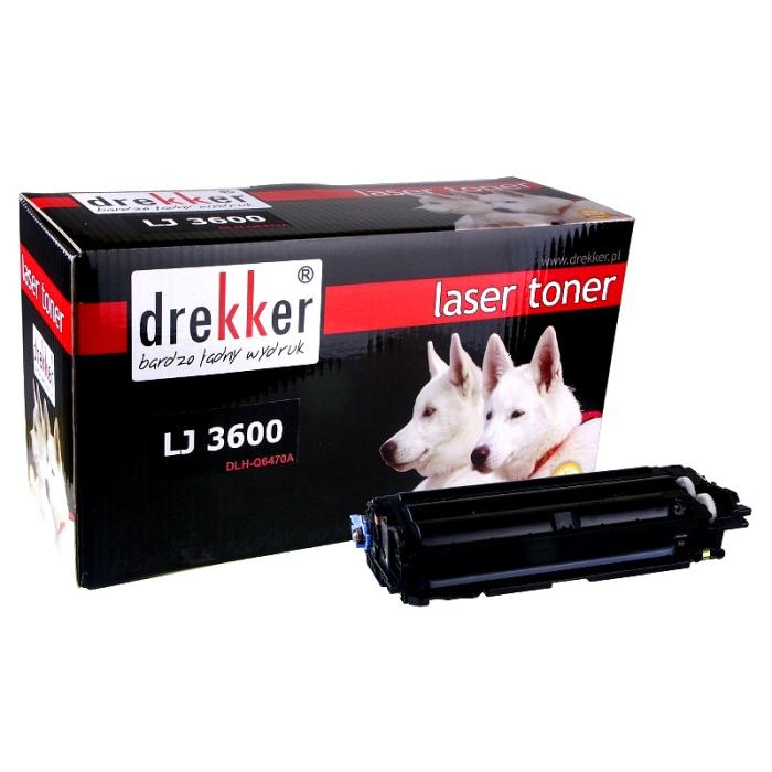 DLH-Q6470A (501A) - czarny toner Drekker, 6000 stron (zamiennik Q6470A) (HP Color LaserJet 3600, 3600dn, 3600n, 3800, 3800dn, 3800dtn, 3800n, CP3505, CP3505dn, CP3505n, CP3505x)