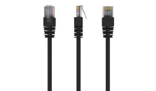 Gembird (10.0m) UTP cat. 5e RJ45 Kabel sieciowy (Patchcord) (czarny) [PP12-10M/BK]