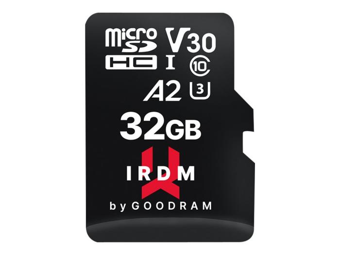 Secure Digital 32GB Goodram Micro SDHC Class 10 UHS-I U3 A2 + adapter (170/60MB/s) [IR-M2AA-0320R12]