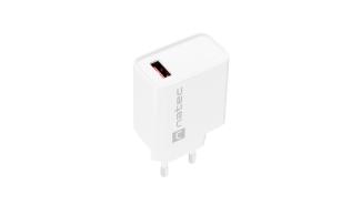 Ładowarka sieciowa Natec Ribera Quick Charge 3.0 1xUSB-A (5V-12V/3A/18W) (biały) [NUC-2057]