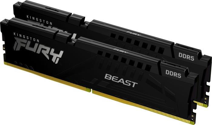 DDR5 32GB (2x16GB) 5600 MHz Kingston Fury Beast Black EXPO AMD, XMP 3.0 CL36 36-38-38 1.25V [KF556C36BBEK2-32]