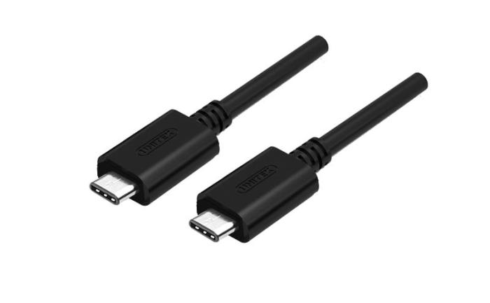 Unitek Kabel USB-C Type-C (M) / USB-C Type-C (M) (1.0 m) [Y-C477BK]