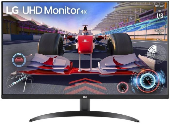 32’’ LG 32UR500-B (VA LED, 3840x2160, 250, 4ms, HDR10, 60Hz) (2xHDMI, 1xDP) głośniki (2x5W), czarny