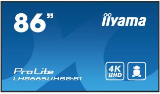 (86) 85.6 Iiyama ProLite LH8665UHSB-B1 (IPS, 3840x2160, 800, 8ms, 60Hz) (2 x HDMI 2.0 / 1 x DisplayPort 1.2) głośniki