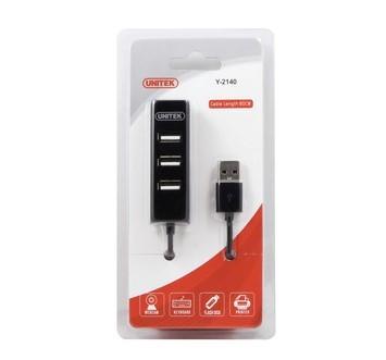 Unitek Y-2140 USB 2.0 Hub 4-porty (czarny)