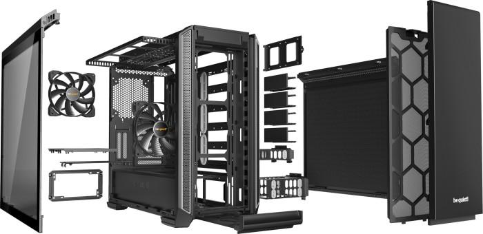 be quiet! Silent Base 601 Window Silver ATX Midi (szkło hartowane) (1xUSb 2.0, 2xUSB 3.2 Gen1) (6x2.5(konwertowalne z 3 zatok 3.5), 3x3.5) [BGW27]