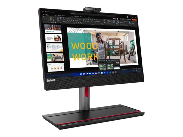 Komputer All-in-One LENOVO ThinkCentre M90a [11VF0038PB] Core i5-12500 24inch 16GB 512GB SSD M.2 UMA Slim DVD Rambo 9mm Wi-Fi 6E+BT W11P