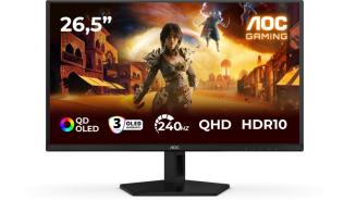 (27) 26.5 AOC Q27G41ZDF (QD-OLED, 2560x1440, 400, 15M:1, 0.03ms, 147.6% sRGB, HDR10, 240Hz) (1xHDMI 2.0, DP1.4, Audio)czarny