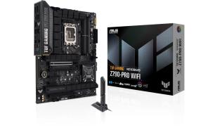 Asus TUF GAMING Z790-PRO WIFI (Intel Z790) [S1700, 4xDDR5 do 7800MHz, (HDMI 2.1, DP 1.4) (4xM.2, 1xPCIe 5.0 x16, 1xPCIe 4.0 x16 (x4), 1xPCIe 3.0 x16 (x1), 1xPCIe 4.0 x4, 1xPCIe 3.0 x1), WiFi 6E, BT 5.3, ATX]