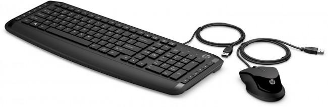 HP Pavilion 200 USB (klawiatura membranowa, multimedialna, mysz optyczna) (czarny) [9DF28AA]