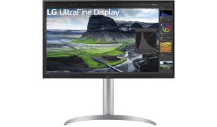 (27) LG 27UQ850V-W (IPS LED, 3840x2160, 400, 5ms, HDR10, 60Hz) ( 2xHDMI, 1xDP 1.4, USB-C z DP, USB-B, 2xUSB-A, Audio) głośniki, biały