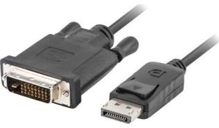 Lanberg Kabel DisplayPort M v1.2 / DVI-D (24+1) Dual Link (1.8m) [CA-DPDV-10CU-0018-BK]