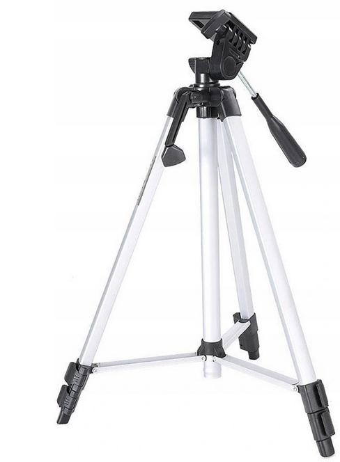 DexXer Tripod aluminiowy statyw z pilotem do kamer, telefonów, tabletów [330A]