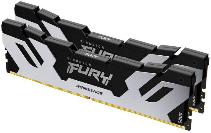 DDR5 48GB (2x24GB) 6400 MHz Kingston Fury Renegade Silver CL32 1.4V [KF564C32RSK2-48]