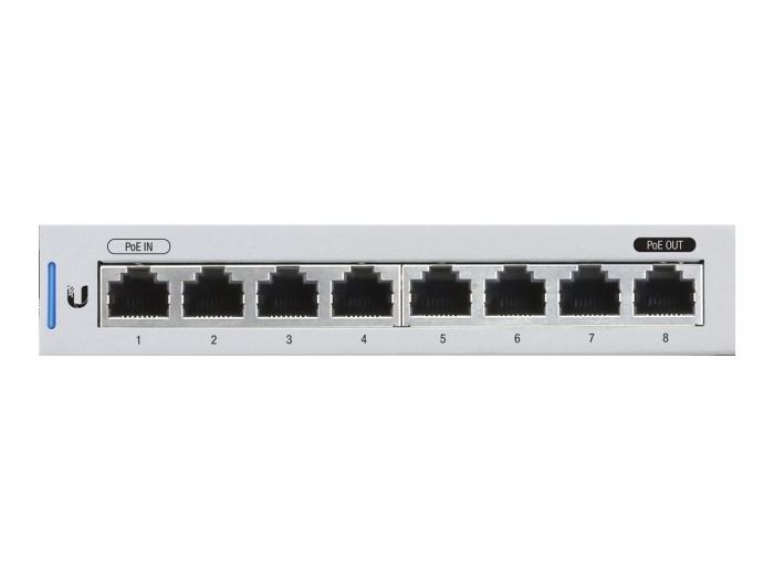 UBIQUITI UniFiSwitch 8 8x10/100/1000 1xPoE (switch zarządzalny) [US-8]
