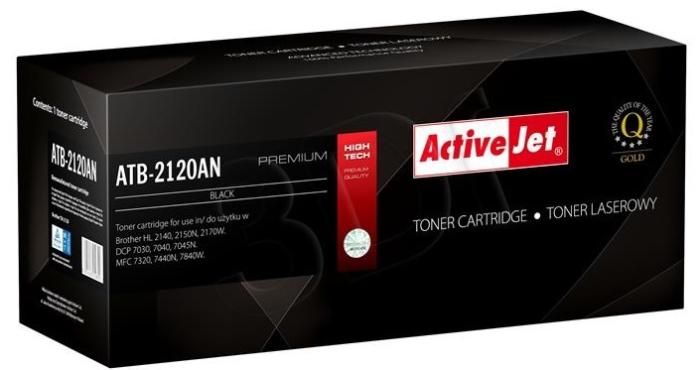 ATB-2120AN  - czarny toner ActiveJet, 2600 stron (zamiennik TN2120) (Brother HL-2140, 2150N, 2170W, DCP-7030, 7045N, 7040, MFC-7320, 7440N, 7840W)