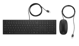 HP Pavilion Wired Combo USB (klawiatura membranowa, multimedialna, mysz optyczna) (czarny) [4CE97AA]