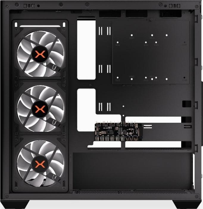 Krux Exo (szkło hartowane) (4x120 mm ARGB) (1xUSB 2.0, 1xUSB 3.2 Gen1, 1xUSB-C) (2x2.5, 2x3.5) [KRXD004]