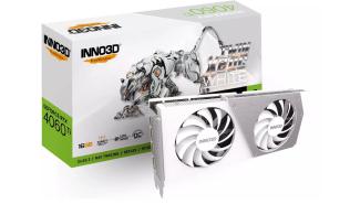 GeForce RTX4060Ti Inno3D 8GB GDDR6 Twin X2 OC White [N406T2-16D6X-178055W] (1xHDMI 2.1a, 3xDP 1.4a) (128-bit, PCIe 4.0)