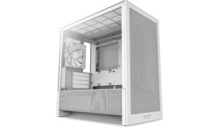 NZXT H3 Flow (biały) (szkło hartowane) (2xUSB-A Gen1, 1xUSB-C Gen2x2 20 Gb, 1xJack combo) (2x2.5, 1x3.5) [CC-H31FW-01]