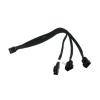 Gelid kabel zasilający (rozgałęźnik) FAN 4-pin (F) / 3 x FAN 4-pin  (M) (30 cm) [CA-PWM-05]