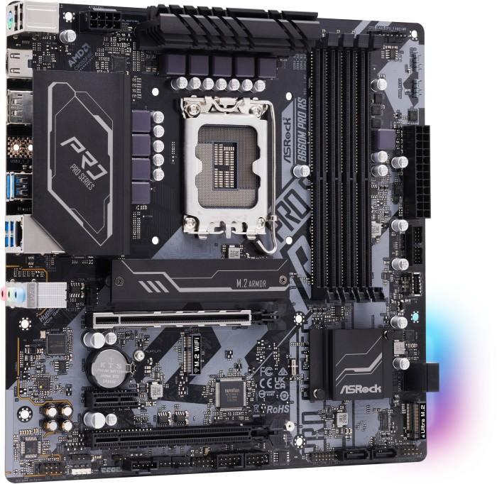 Asrock B660M PRO RS (Intel B660) [S1700, 4xDDR4 do 5333MHz, (HDMI 2.1, DP 1.4) (2xM.2, 1xPCIe 4.0 x16, 1xPCIe 3.0 x16 (x4), 1xPCIe 3.0 x1), micro ATX]