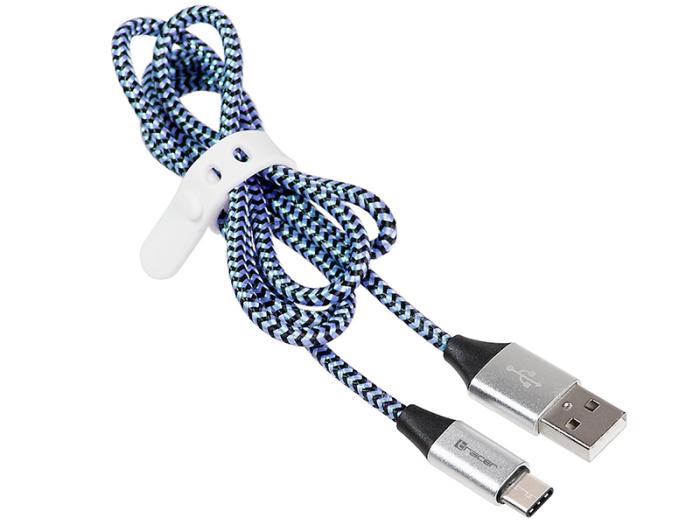 Tracer kabel USB-C Type-C (M) / AM (1.0 m) czarno-niebieski
