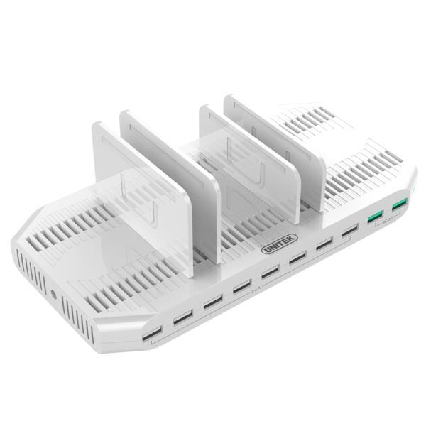 Unitek Charging Station (stacja ładowania) 10xUSB 96W 2xQC 3.0 [Y-2190a]
