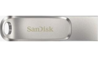 SanDisk Ultra Dual Drive Luxe 256GB USB-A/USB-C (150MB/s) (srebrny) [SDDDC4-256G-G46]