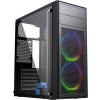 Gembird Fornax M100RGB (czarny) (szkło hartowane) (1x USB 3.0, 2x USB 2.0) (2x2.5, 2x3.5) [CCC-FC-M100RGB]
