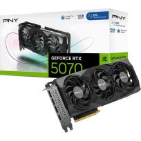 GeForce RTX5070 PNY 12GB GDDR7 Overlocked Triple Fan [VCG507012TFXPB1-O] (1xHDMI 2.1b, 3xDP 2.1b) (192-bit, PCIe 5.0)