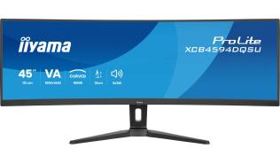 (45) 44.5 Iiyama ProLite XCB4594DQSU-B1 (VA zakrzywiony 1500R, 5120x1440, 450, 2ms, 100%sRGB, HDR400, 165Hz) (2xHDMI 2.0, 2xDP 1.2, 2xUSB-A 3.2, 1xUSB-B 3.2, 2xUSB-C 3.2) głośniki