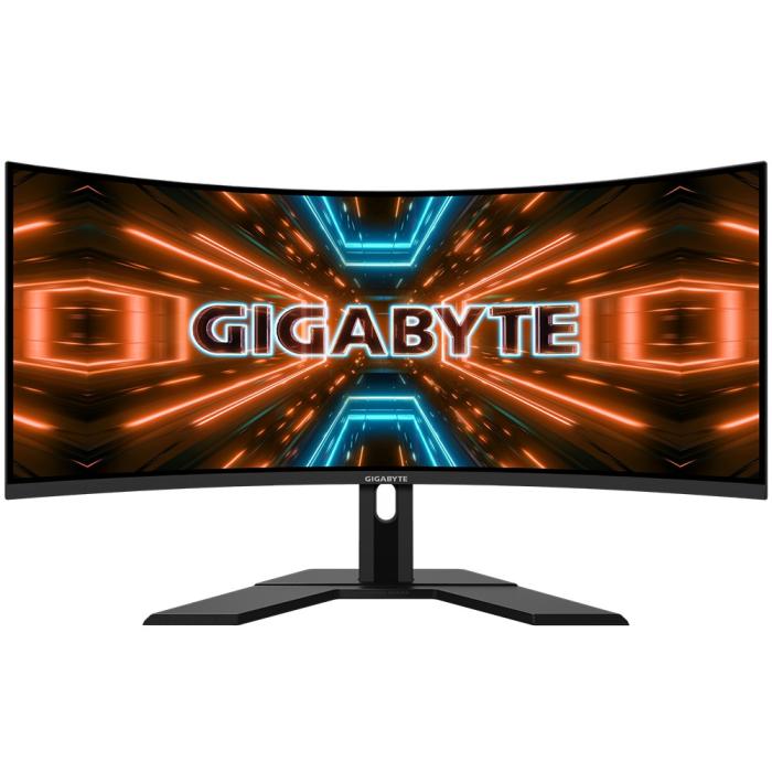 34’’ Gigabyte G34WQC A (VA 4K zakrzywiony 1500R, 3440x1440, 350, 1ms, 120% sRGB, HDR 400, 144Hz) (2xHDMI 2.0, 2xDP 1.4) głośniki, czarny