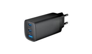 Ładowarka sieciowa Gembird GaN USB QC3.0 27W 2xType-C max 65W (czarny) [TA-UC-PDQC65-01-BK]