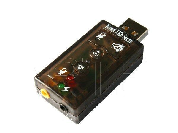 Zewnętrzna karta dźwiękowa 7.1 USB [AK103B]