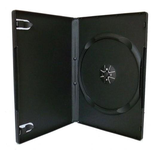 Pudełko plastikowe do płyt CD/DVD - czarny [ZN0278]