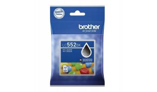 LC552BK - czarny, oryginalny wkład z atramentem Brother, 12.5 ml, 550 stron (Brother MFC-J3660DW, MFC-J3960DW)