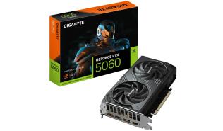 GeForce RTX5060 Gigabyte 8GB GDDR7 Windforce Max OC [GV-N5060WF2MAX OC-8GD] (1xHDMI 2.1b, 3xDP 2.1b) (128-bit, PCIe 5.0)
